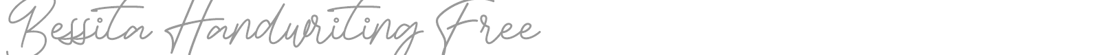 Bessita Handwriting font preview
